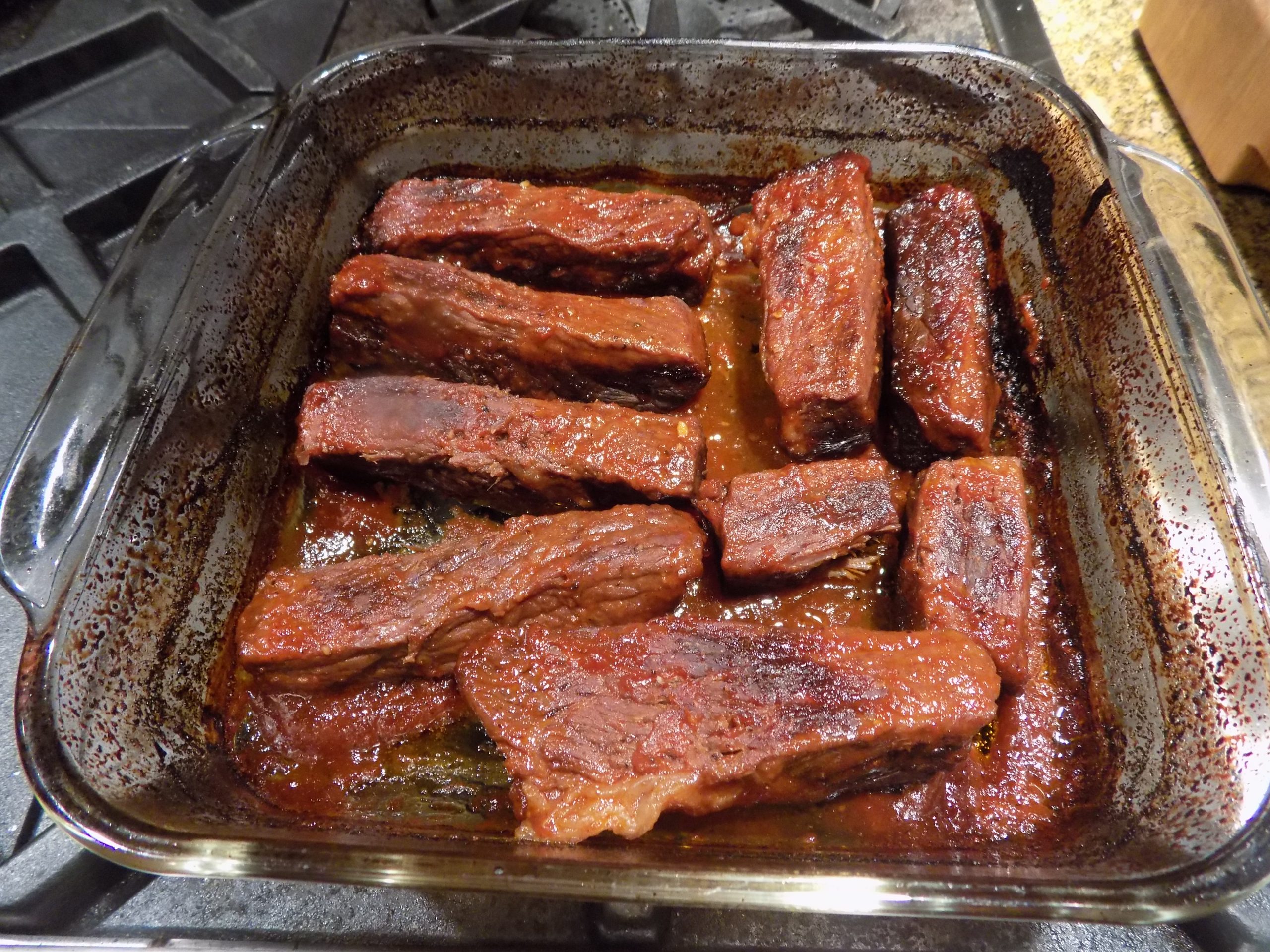 OVEN BAKED BONELESS BEEF COUNTRY STYLE SHORT RIBS CHEZ CARR CUISINE