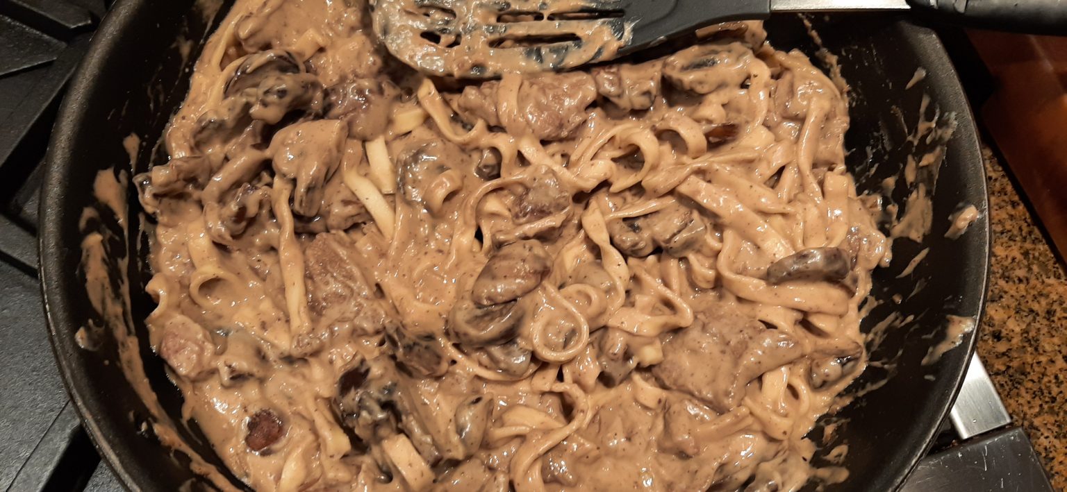 QUICK AND EASY BEEF STROGANOFF CHEZ CARR CUISINE